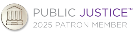 Public Justice Patron Member 2025 Badge